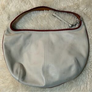 Vintage Coach Ergo hobo shoulder bag Cream and Red